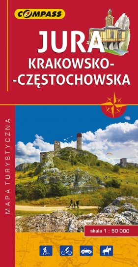 Jura Krakowsko-Częstochowska Mapa turystyczna laminowana 1:50 000