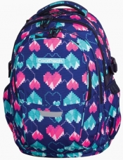 Plecak młodzieżowy CoolPack Factor Pixel Hearts 29L