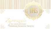 Zaproszenia komunijne. Pierwsza komunia święta