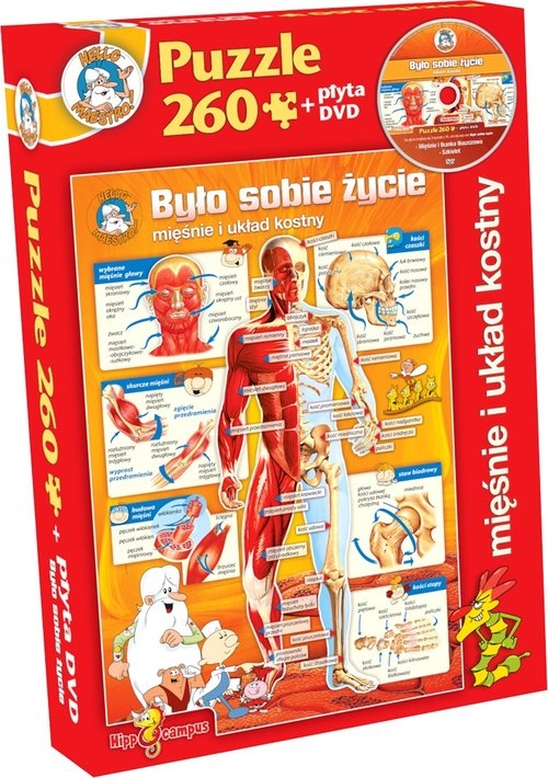 Puzzle Było sobie życie. Mięśnie i układ kostny. 260 elementów (2021)