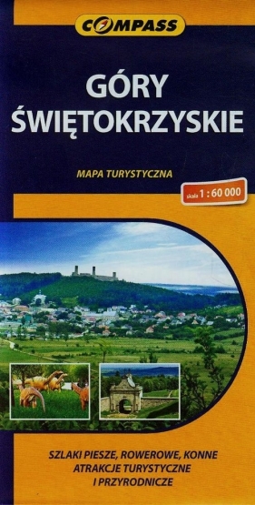 Góry Świętokrzyskie mapa turystyczna