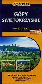 Góry Świętokrzyskie mapa turystyczna