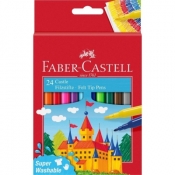 Flamastry Faber-Castell Zamek, 24 kolory (554202 FC)