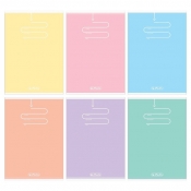 Zeszyt Herlitz A5/32k kratka - Pastel Color Blocking, 1 szt