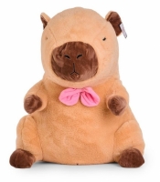 Maskotka Kapibara z kokardą 66cm