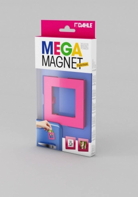 Magnes Mega Magnet Square XL 75x75mm - różowy Dahle (95553-14823 DA)