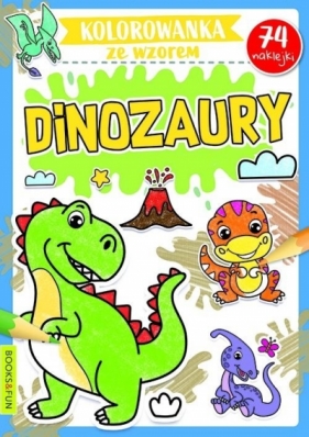 Dinozaury. Kolorowanka ze wzorem - Opracowanie zbiorowe