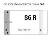 Okładka standard S6-26,1X40,8-44cm regulowana op.25szt.