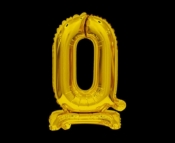 Balon foliowy Godan cyfra 0 stojąca 38cm, złota (BC-AZT0)