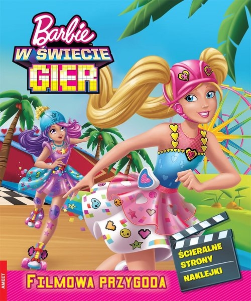 Barbie w świecie gier  Filmowa przygoda + naklejki