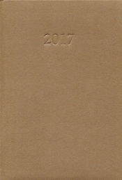 Kalendarz 2017 KKA-5D dzienny brązowy