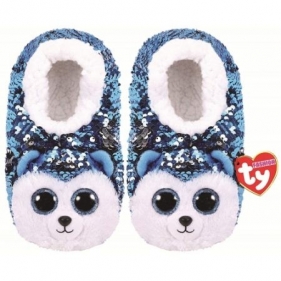 TY Fashion Slush - Cekinowe kapcie Husky, rozmiar S