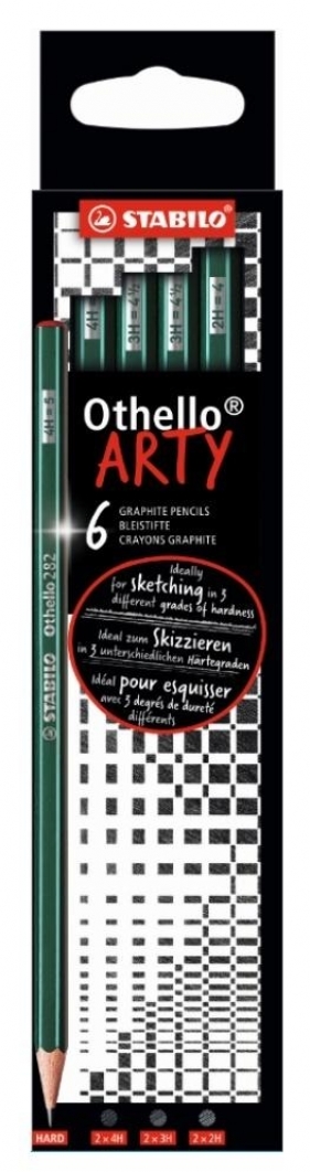 Ołówek Othello Arty twardy 6szt STABILO