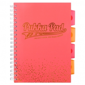 Kołonotes B5 Project Book Blush Coral kratka, Pukka Pad