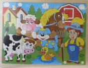 Układanka drewniana Farma 24 - <br />