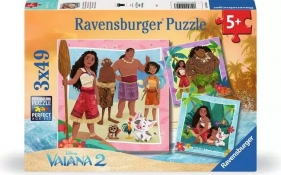 Ravensburger, Puzzle 3x49: Vaiana 2 (12004102)