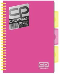 Brulion A5 CoolPack w kratkę 200 kartek różowy neon (52023PTR)
