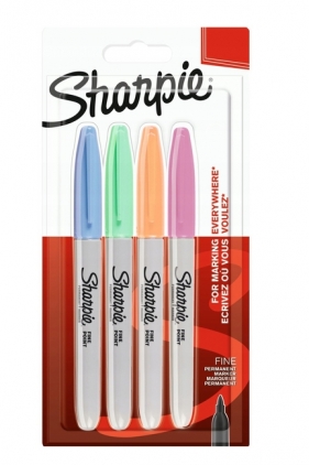 Markery Sharpie Fine kpl 4-kol. pastelowe (SHP-2065402)