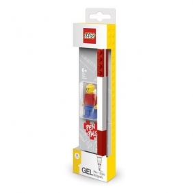 LEGO, Długopis żelowy z Minifigurką - Czerwony (52602)