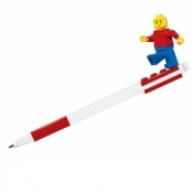 LEGO, Długopis żelowy z Minifigurką - Czerwony (52602)