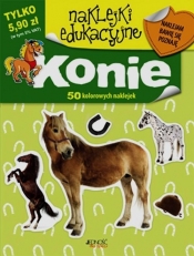Konie naklejki edukacyjne