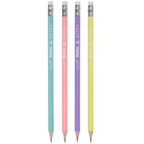 Ołówki pastelowe HB z miarką i gumką drum (206120006)