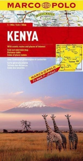 Kenia 1:1 mln - mapa Marco Polo - Opracowanie zbiorowe