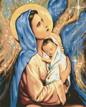 Obraz Malowanie po numerach - Maryja i Jezus (BS24165)