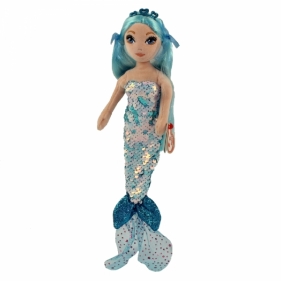 Ty Mermaids: Indigo - cekinowa niebieska syrenka, 27cm (02102)