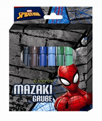 Mazaki grube 10 kolorów Spiderman (607302)