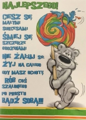 Karnet Happy B6 + koperta wzór nr 24 (opakowanie 4 sztuki)