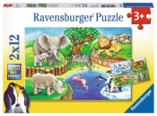Puzzle 2w1: Zwierzęta w Zoo (7602)