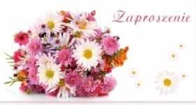 Zaproszenia Flowers nr 02 (opakowanie 10 szt)