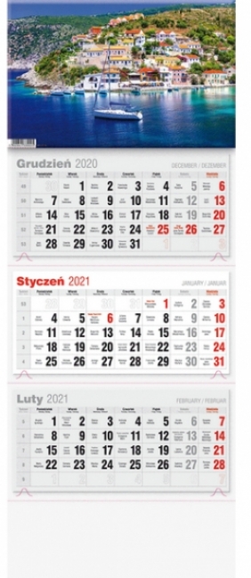 Kalendarz 2021 Trójdzielny LUX - Praca zbiorowa