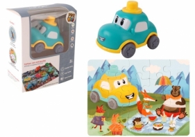 Auto puzzle przygoda drogowa samochodzik