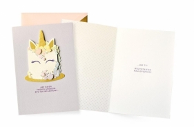 Karnet Urodziny jednorożec