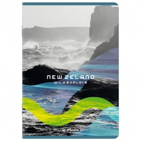 Zeszyt Herlitz Premium Solarpunk A5/60k kratka z marginesem, 1 szt