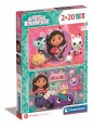 Clementoni, Puzzle Super Kolor 2x20: Koci Domek Gabi (24802)
