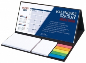 Kalendarz 2025/26 szkolny z notesem czarny