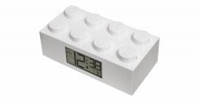 Budzik klocek LEGO - Biały (7001026)