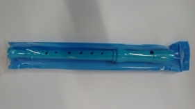 Flet prosty szkolny Lambo School plastikowy, niebieski w etui