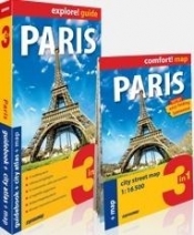 Paris 3in1: guidebook+ city atlas + map - Praca zbiorowa