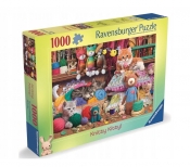 Ravensburger, Puzzle 1000: Zaplątane kociaki (12000102)