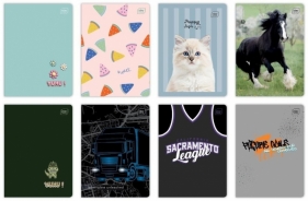 Zeszyt A5/32K 3 linia 70g UV mix (10szt)