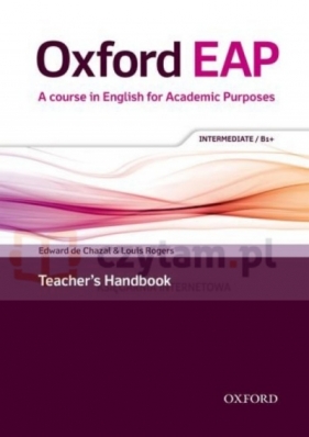 Oxford EAP B1+ Teacher's Handbook +DVD - Edward de Chazal