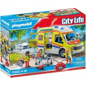 Playmobil City Life: Karetka pogotowia ze światłem i dźwiękiem (71202)