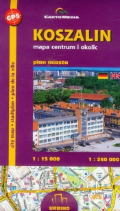 Koszalin mapa centrum i okolic