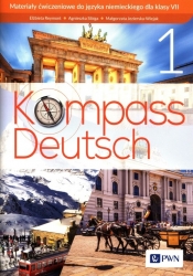 Kompass Deutsch 1 Materiały ćwiczeniowe do języka niemieckiego dla klasy VII - Reymont Elżbieta, Sibiga Agnieszka, Jezierska-Wiejak Małgorzata
