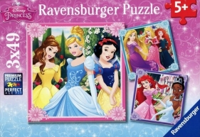 Puzzle Disney Księżniczki 3x49