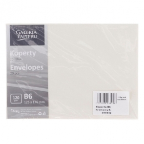 Koperta Galeria Papieru WIATR B6 - kremowy 125 mm x 176 mm (280802)